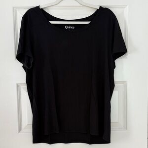Quince Classic Black Short Sleeve Tee